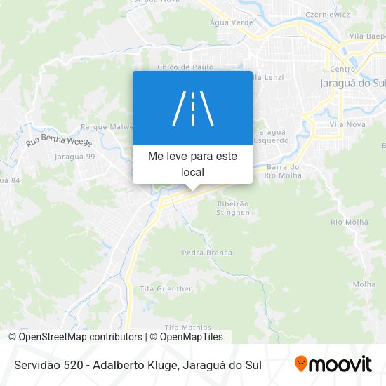 Servidão 520 - Adalberto Kluge mapa