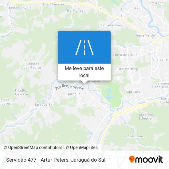 Servidão 477 - Artur Peters mapa