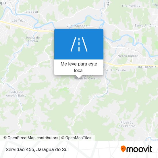 Servidão 455 mapa