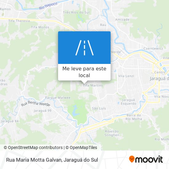 Rua Maria Motta Galvan mapa