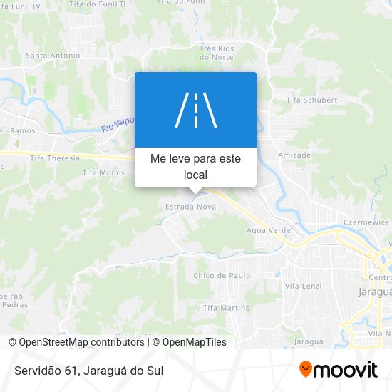 Servidão 61 mapa