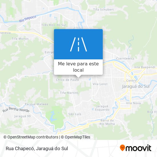 Rua Chapecó mapa