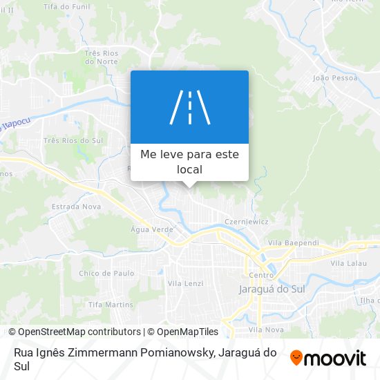 Rua Ignês Zimmermann Pomianowsky mapa