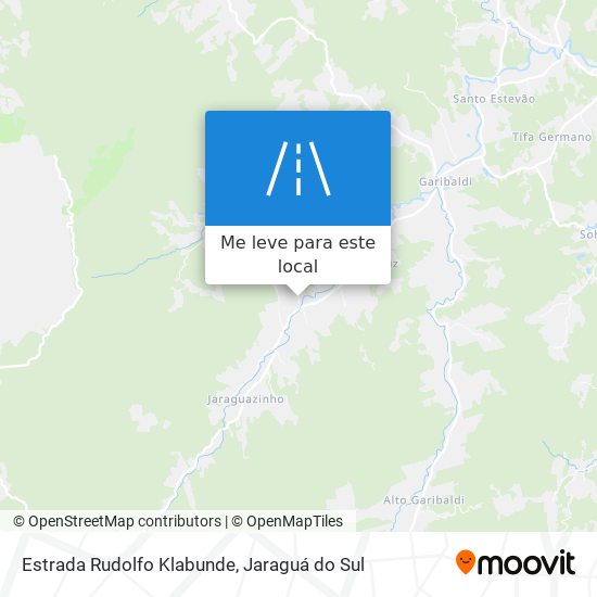 Estrada Rudolfo Klabunde mapa