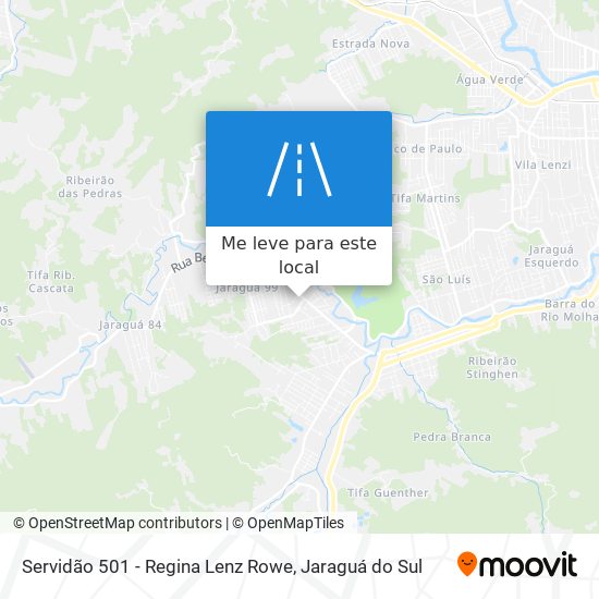 Servidão 501 - Regina Lenz Rowe mapa