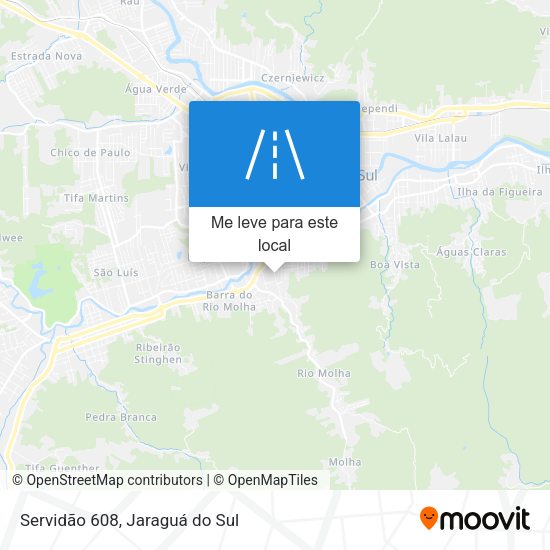 Servidão 608 mapa