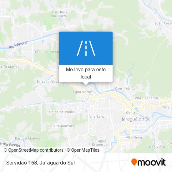 Servidão 168 mapa