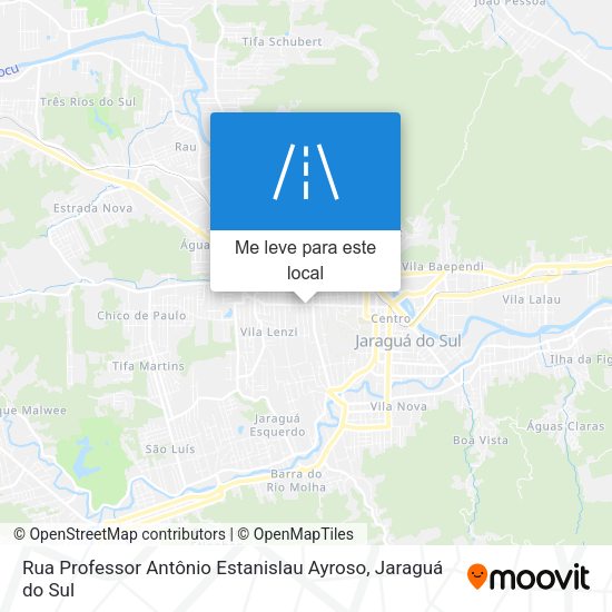 Rua Professor Antônio Estanislau Ayroso mapa