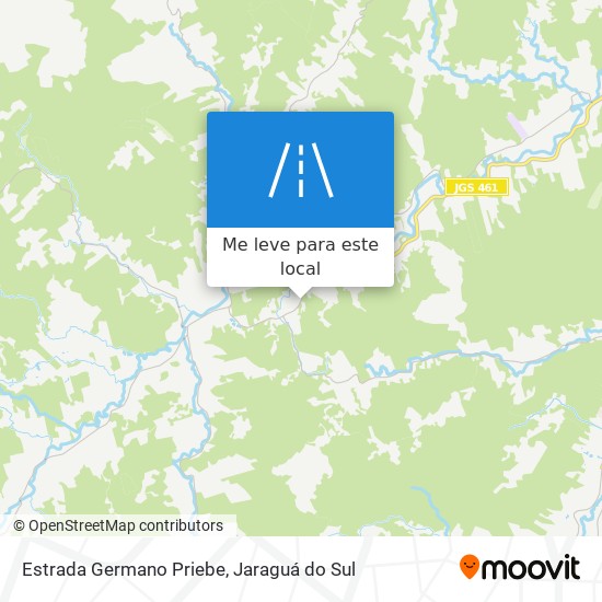 Estrada Germano Priebe mapa
