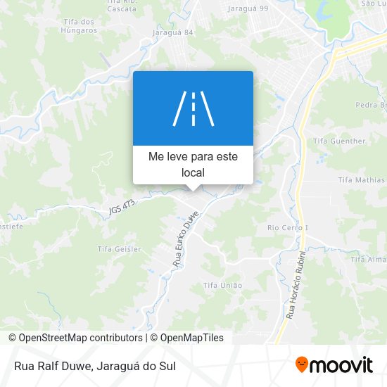 Rua Ralf Duwe mapa