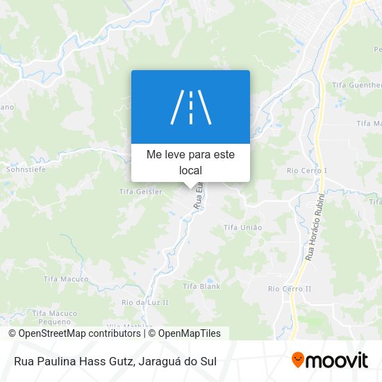 Rua Paulina Hass Gutz mapa