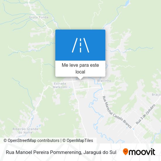 Rua Manoel Pereira Pommerening mapa