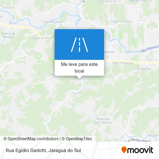 Rua Egidio Gadotti mapa