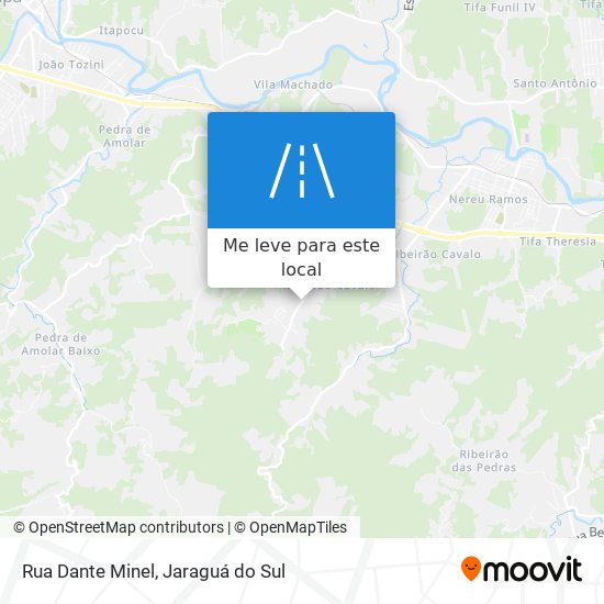 Rua Dante Minel mapa