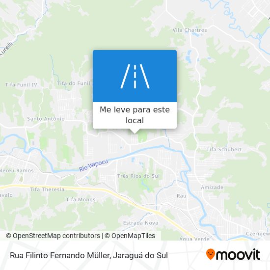 Rua Filinto Fernando Müller mapa