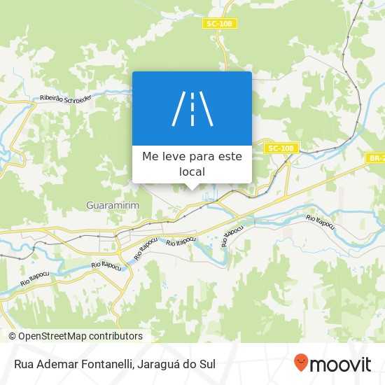 Rua Ademar Fontanelli mapa