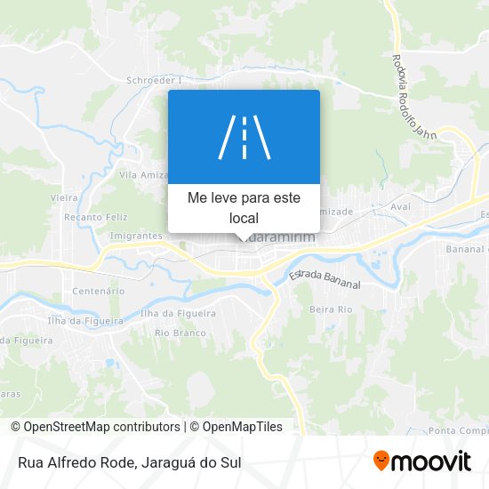 Rua Alfredo Rode mapa