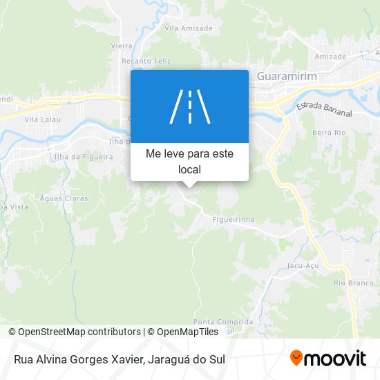 Rua Alvina Gorges Xavier mapa