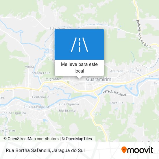 Rua Bertha Safanelli mapa