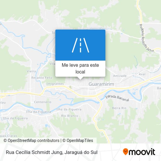 Rua Cecília Schmidt Jung mapa
