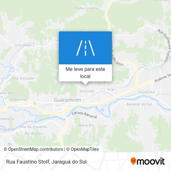 Rua Faustino Stolf mapa