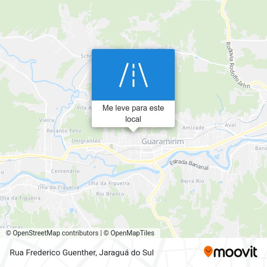 Rua Frederico Guenther mapa