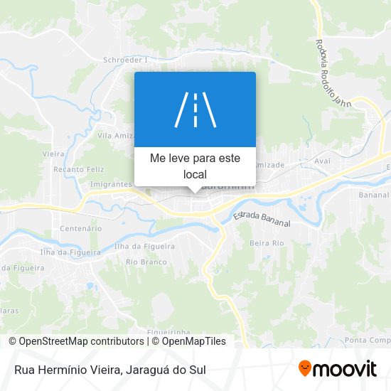 Rua Hermínio Vieira mapa