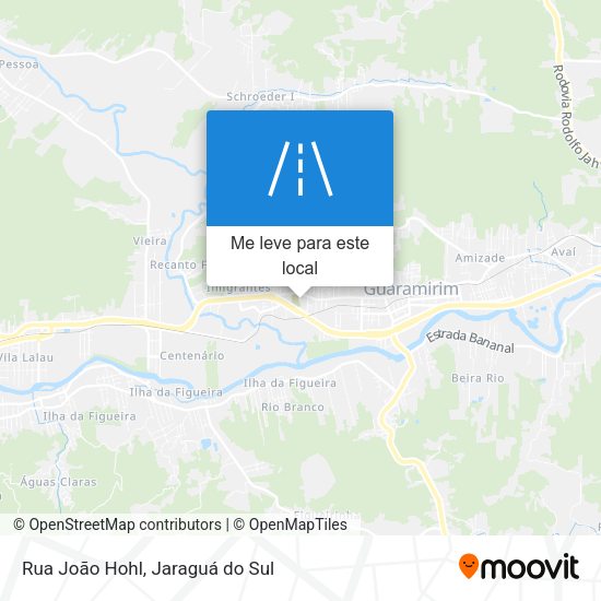 Rua João Hohl mapa