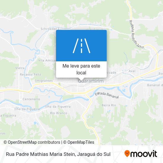 Rua Padre Mathias Maria Stein mapa
