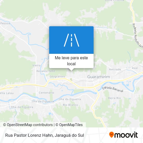 Rua Pastor Lorenz Hahn mapa