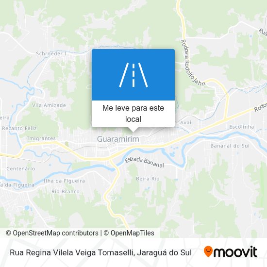 Rua Regina Vilela Veiga Tomaselli mapa