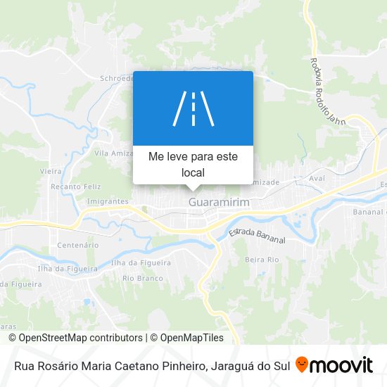 Rua Rosário Maria Caetano Pinheiro mapa