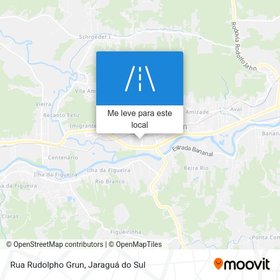 Rua Rudolpho Grun mapa