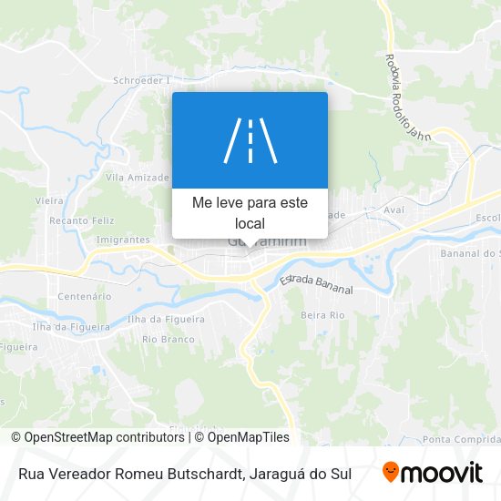 Rua Vereador Romeu Butschardt mapa