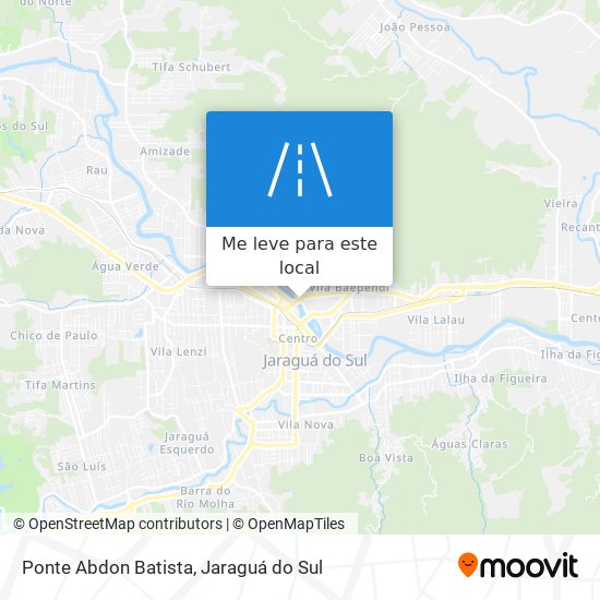 Ponte Abdon Batista mapa