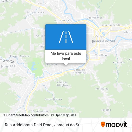 Rua Addolorata Dalri Pradi mapa