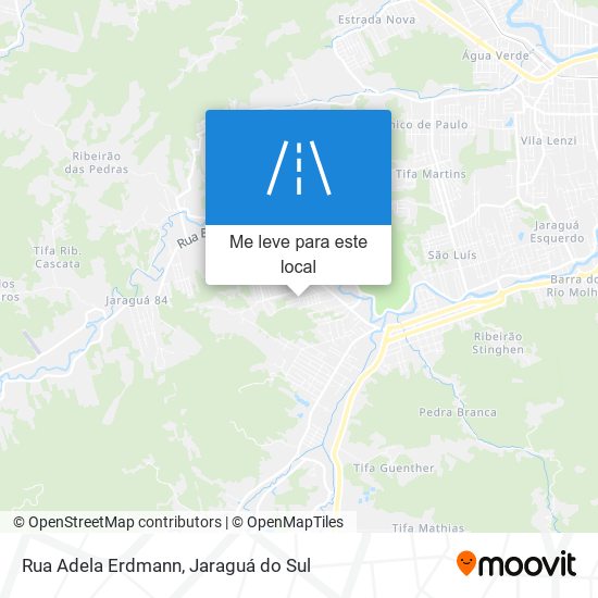 Rua Adela Erdmann mapa