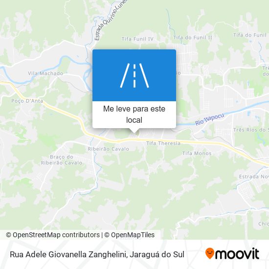 Rua Adele Giovanella Zanghelini mapa