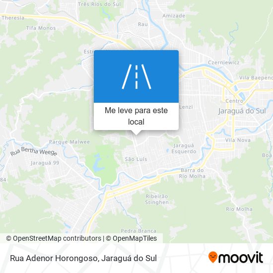 Rua Adenor Horongoso mapa
