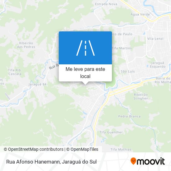 Rua Afonso Hanemann mapa