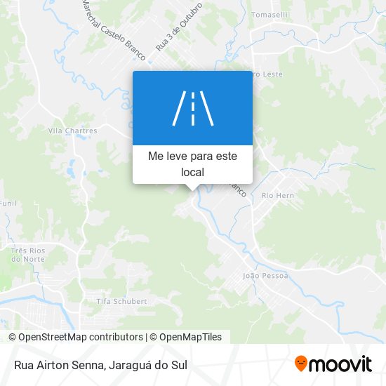 Rua Airton Senna mapa