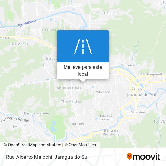Rua Alberto Maiochi mapa