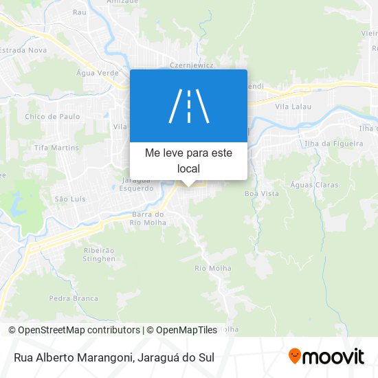 Rua Alberto Marangoni mapa