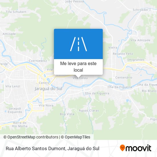 Rua Alberto Santos Dumont mapa