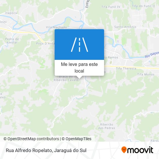 Rua Alfredo Ropelato mapa