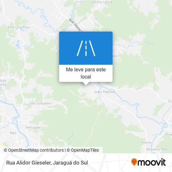 Rua Alidor Gieseler mapa