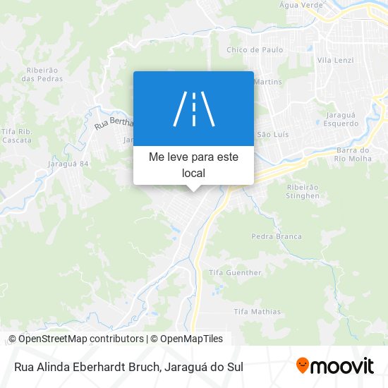 Rua Alinda Eberhardt Bruch mapa