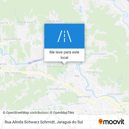 Rua Alinda Schwarz Schmidt mapa