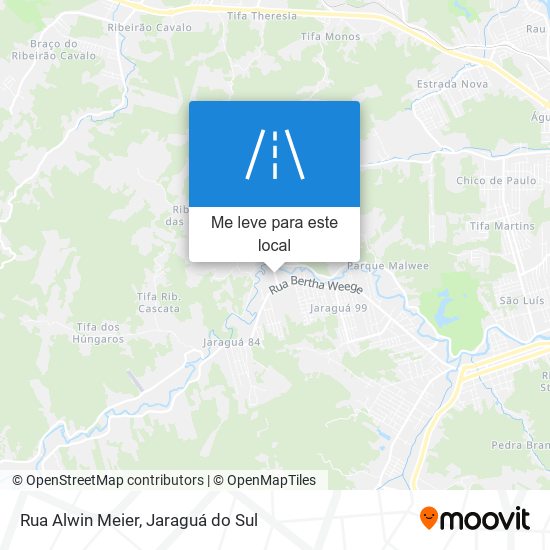 Rua Alwin Meier mapa