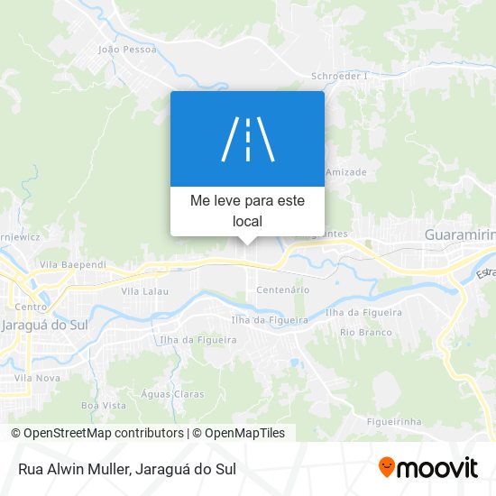 Rua Alwin Muller mapa